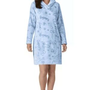 Harry Potter Lounger Light Blue Hogwarts Hoodie Dress